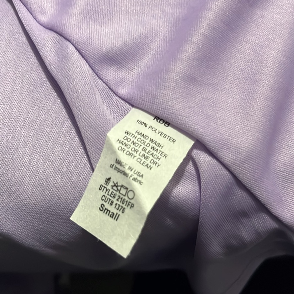 EUC Floral Wrap Dress in Purple Size S - Picture 6 of 6